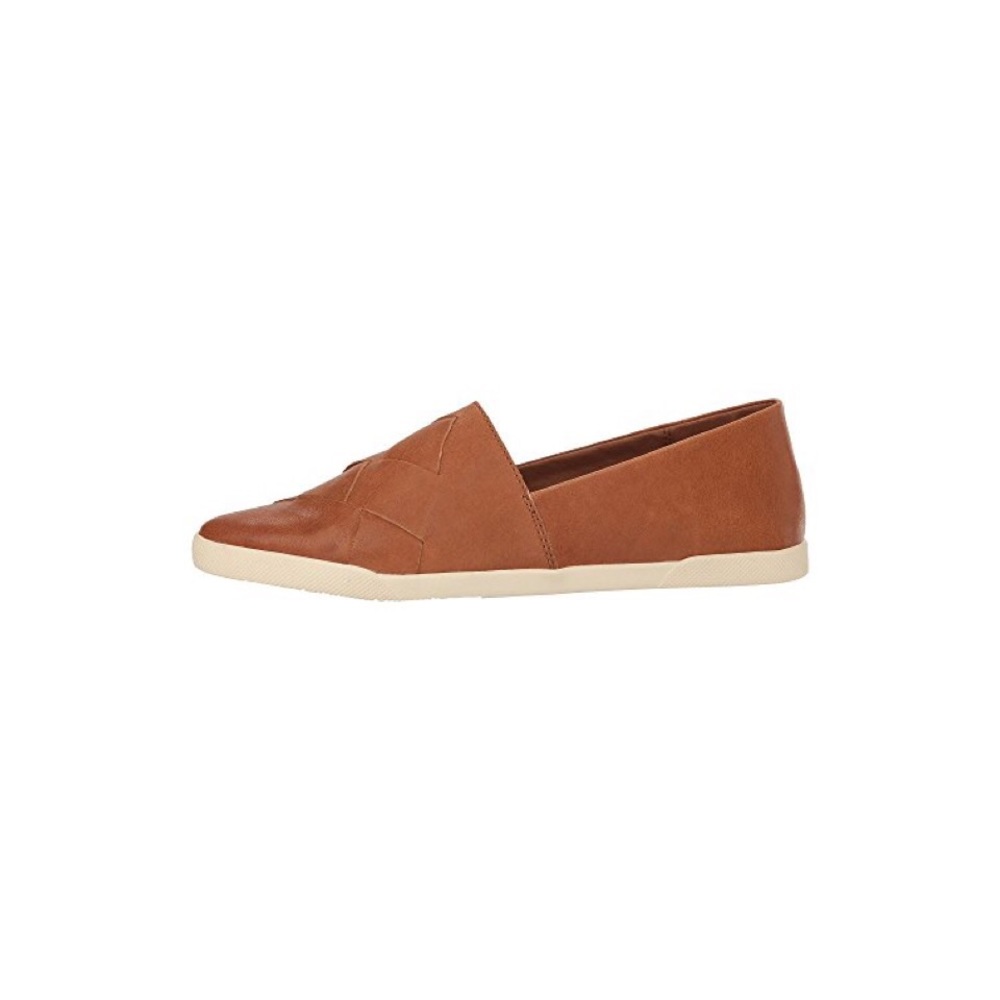 Frye Tan Leather Woven Slip On Sneakers - Picture 3 of 6